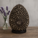 Seashell Lamp - Oval Chocolate Twist 20cm