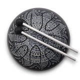 16cm Hapi Drum Om Mandala Engraved Handpan - Decorative Tongue Drum with Mallets for Melodic and Rhythmic Sounds - SHAMTAM.COM