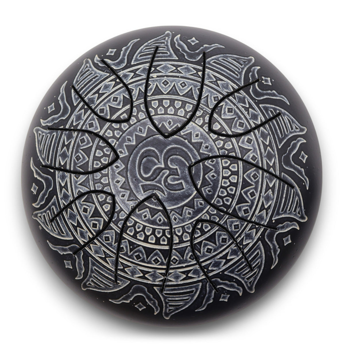 16cm Hapi Drum Om Mandala Engraved Handpan - Decorative Tongue Drum with Mallets for Melodic and Rhythmic Sounds - SHAMTAM.COM