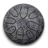 16cm Hapi Drum Om Mandala Engraved Handpan - Decorative Tongue Drum with Mallets for Melodic and Rhythmic Sounds - SHAMTAM.COM