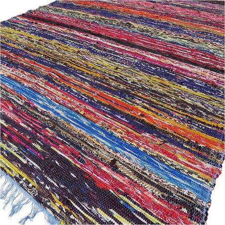 Rag Rug - Blue 153 x 90cm - SHAMTAM.COM