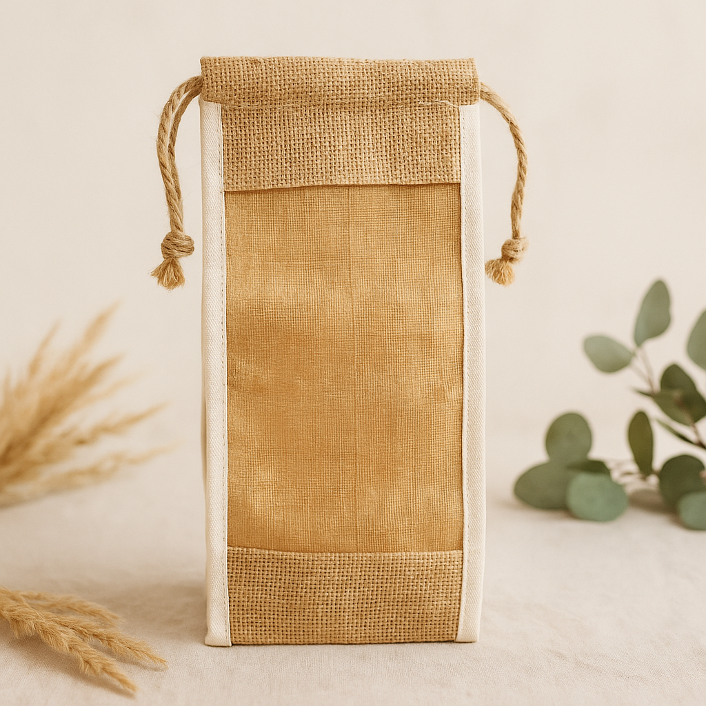 Drawstring Pouch With Window 35x15cm