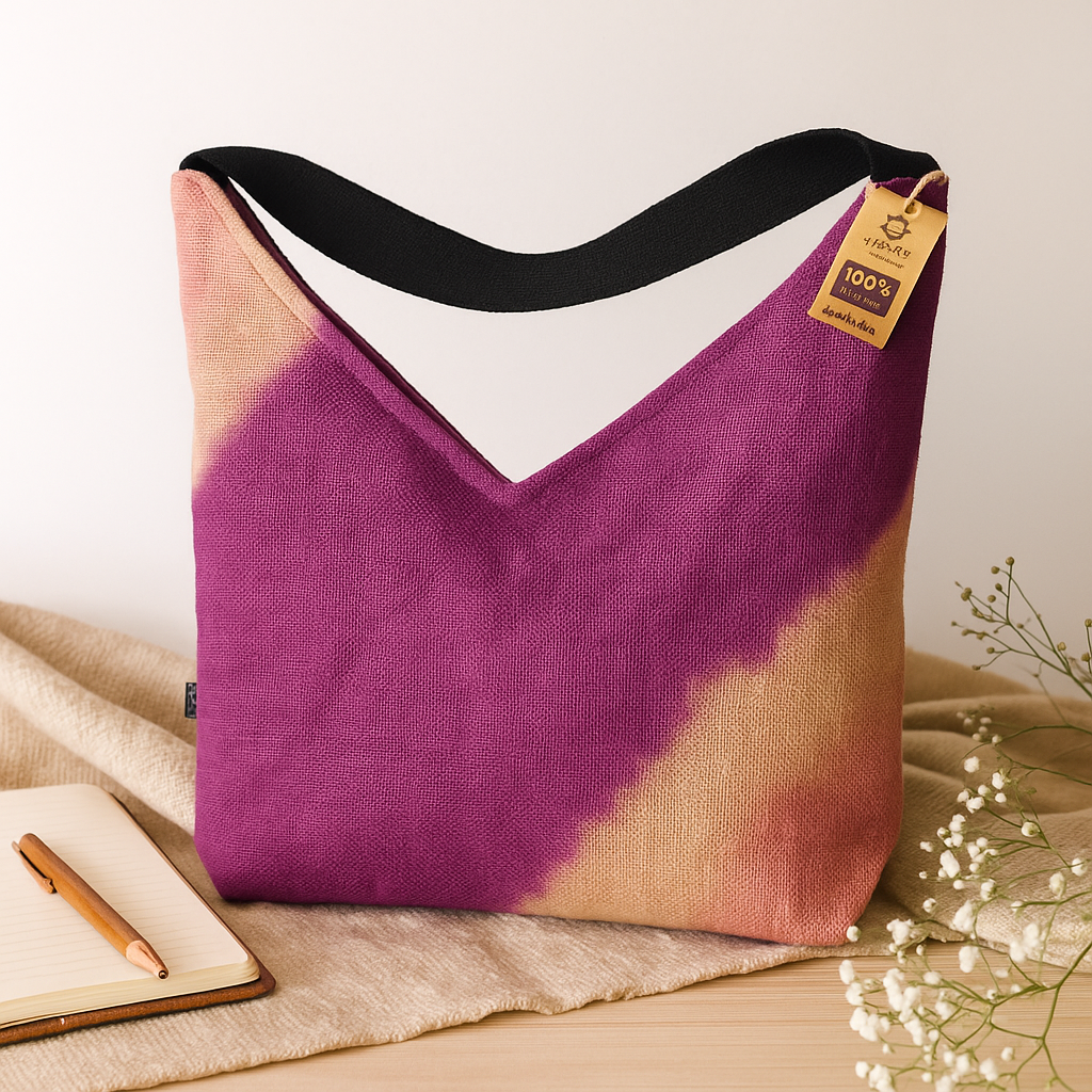 Skulderveske myk blanding antikk fuksia