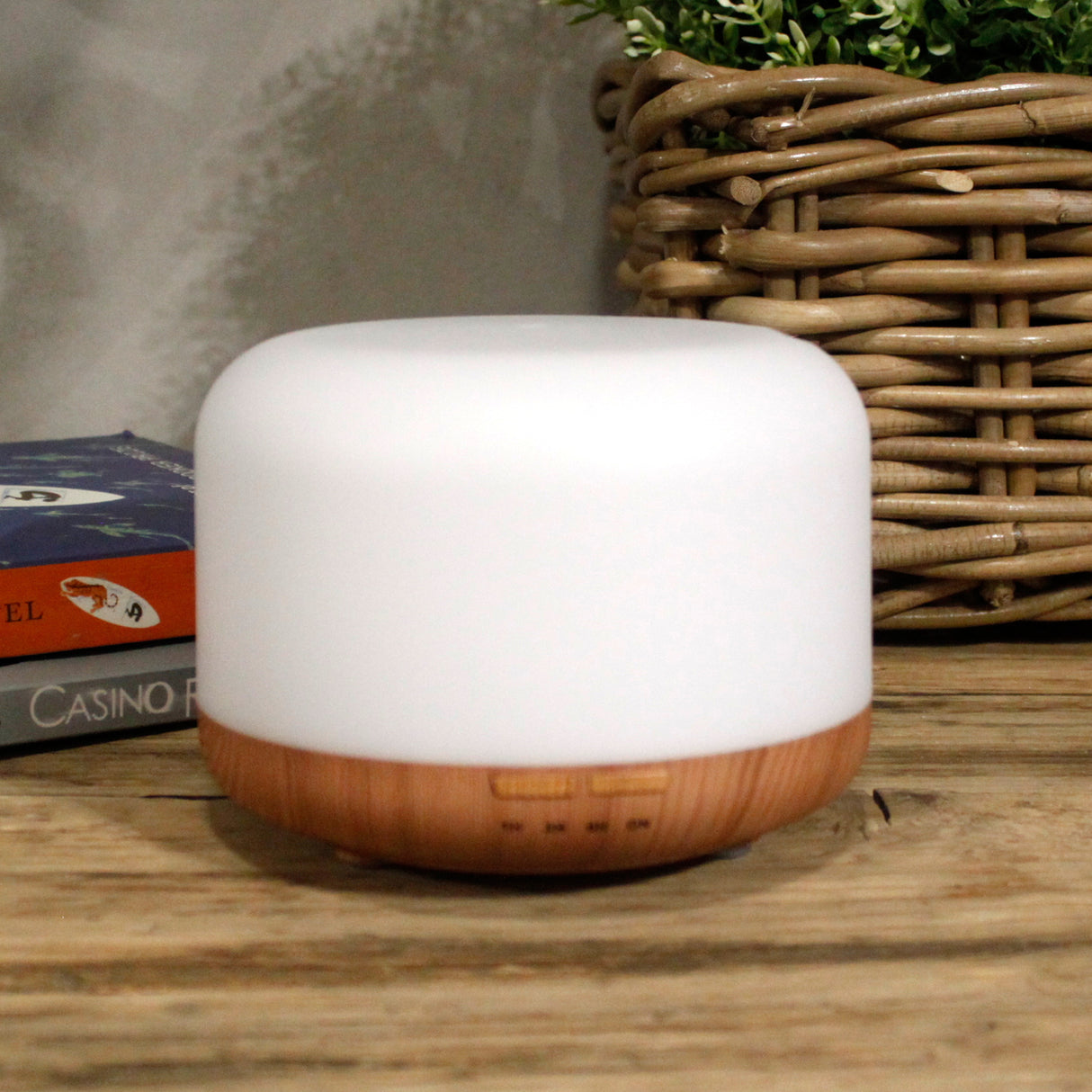 Eterisk oljediffusor 300ml USB färgväxlande timer