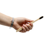 Bamboe tandenborstel, houtskool medium-zachte haren
