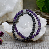 Ametyst Armbånd – Magnetisk Krystal