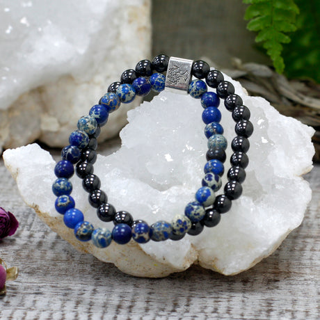 Sodalite Bracelet Magnetic Gemstone Crystal