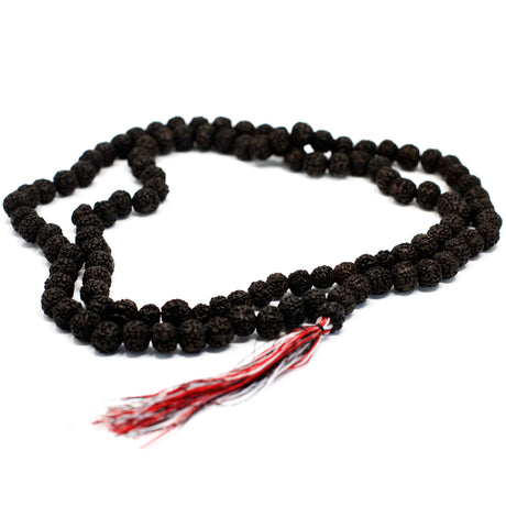 108 Bead Mala Rudraksha - Dark Japa Mala - SHAMTAM.COM