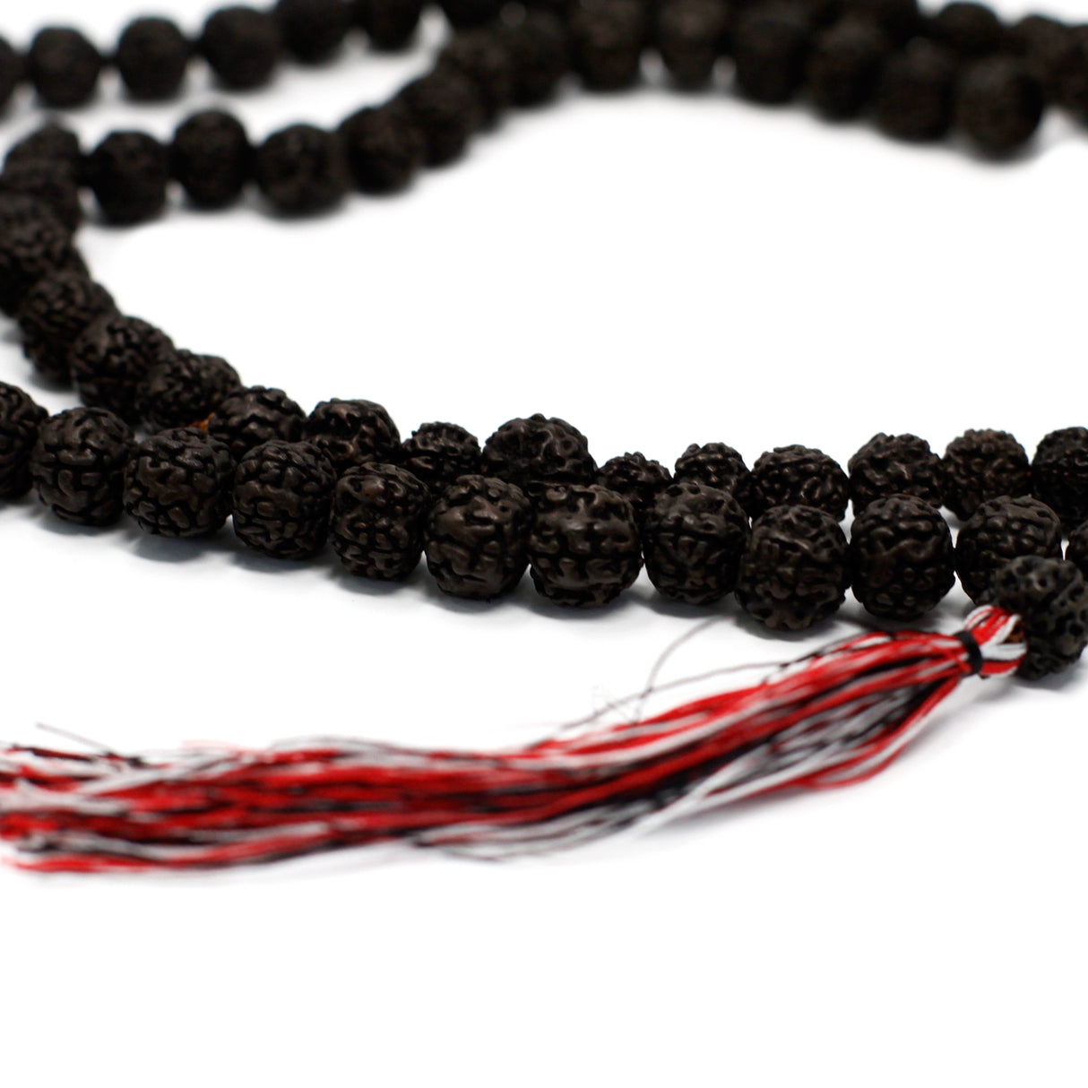 108 Bead Mala Rudraksha - Dark Japa Mala - SHAMTAM.COM