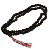 108 Bead Mala Rudraksha - Dark Japa Mala - SHAMTAM.COM