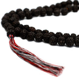 108 Bead Mala Rudraksha - Dark Japa Mala - SHAMTAM.COM