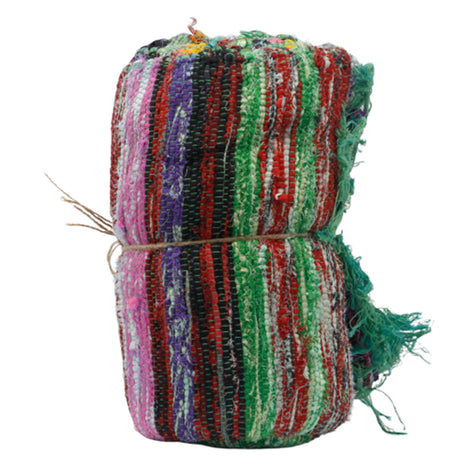 Rag Rug Recycled Green 151 x 90 Cm
