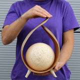 Lâmpada de folha de coco com abat-jour de algodão