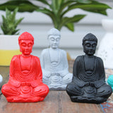 Mini Buda Heykelleri Karışık Renkler 6'lı Set