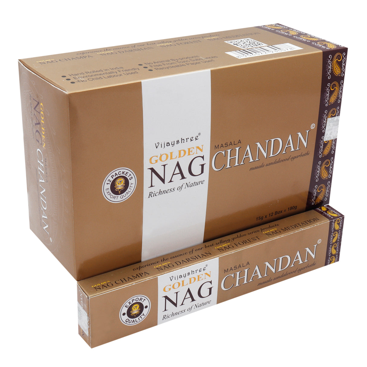 Chandan Incense - Golden Nag 15g - SHAMTAM.COM