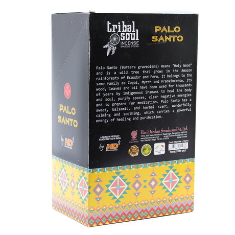 Bastoncini di incenso Palo Santo Tribal Soul
