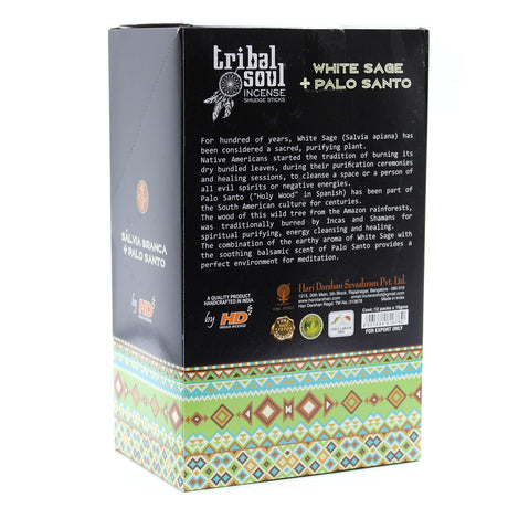 Valkosalvia ja Palo Santo suitsuketikut – Tribal Soul