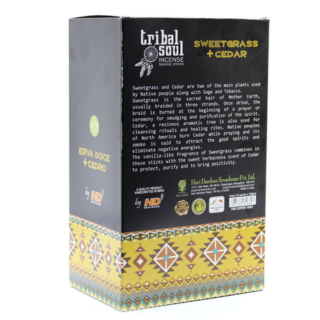 Incense Sticks Sweetgrass Cedar Tribal Soul