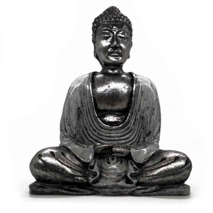 Weißer und grauer Buddha - Mittelgroß