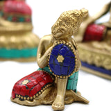 Statue de Bouddha en laiton grande tête 11,5 cm