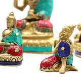 Statue de Bouddha en laiton grande tête 11,5 cm