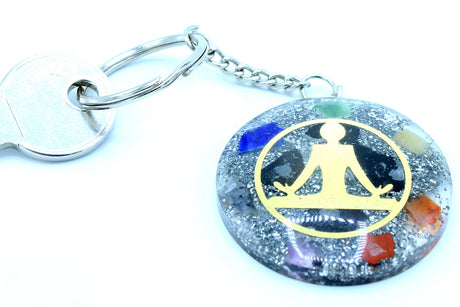 Llavero de Orgonita Buda 7 Chakras