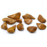 Piedras pulidas grandes de jaspe amarillo, 24 piezas