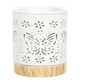 Arzător de ulei ceramic mat fluture