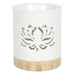 Suport pentru ulei cu floare de lotus decupată