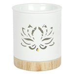 Suport pentru ulei cu floare de lotus decupată