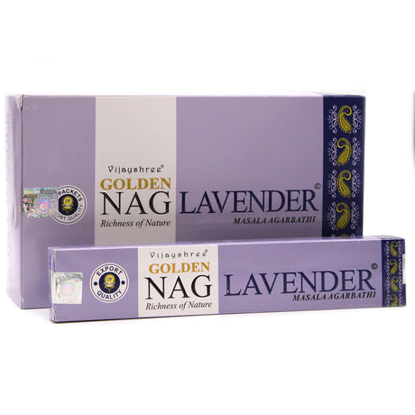 Lavender Incense - Golden Nag 15g - SHAMTAM.COM