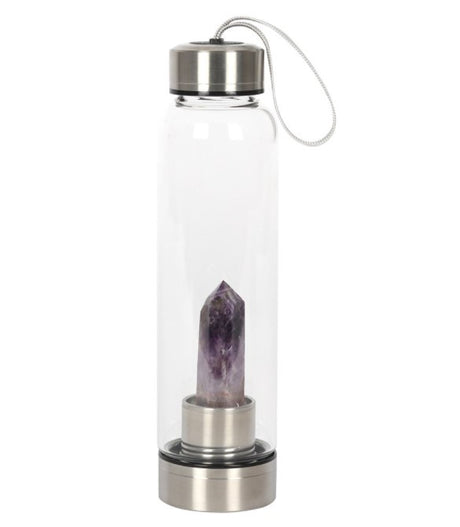Crystal Water Bottle With Amethyst