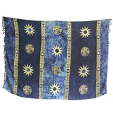Sarong Keltiska Solsymboler Blå Bali