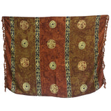 Keltský sarong Šťastné mince Hnědý Bali