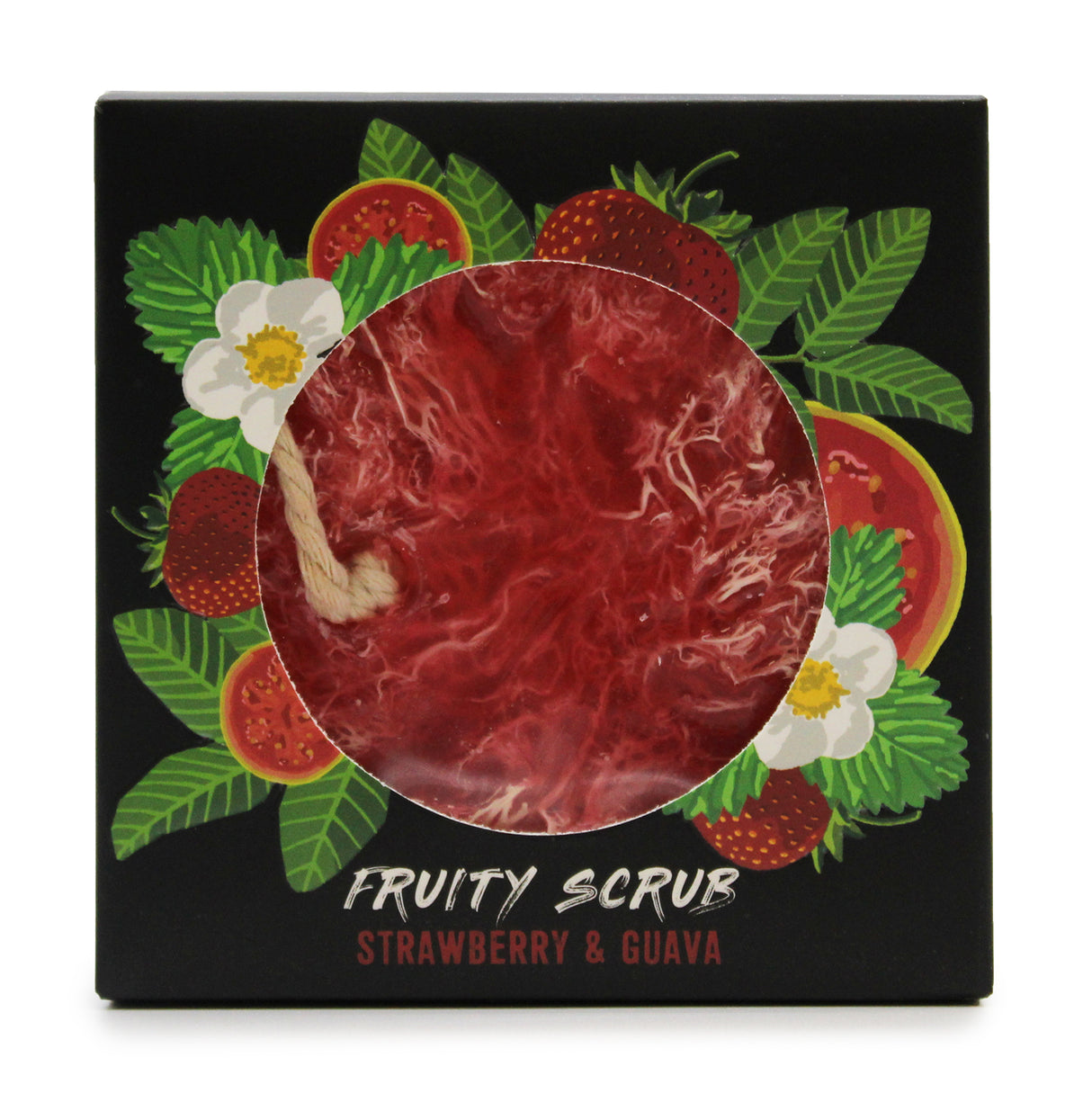Exfoliante de jabón en una cuerda - Fresa y guayaba