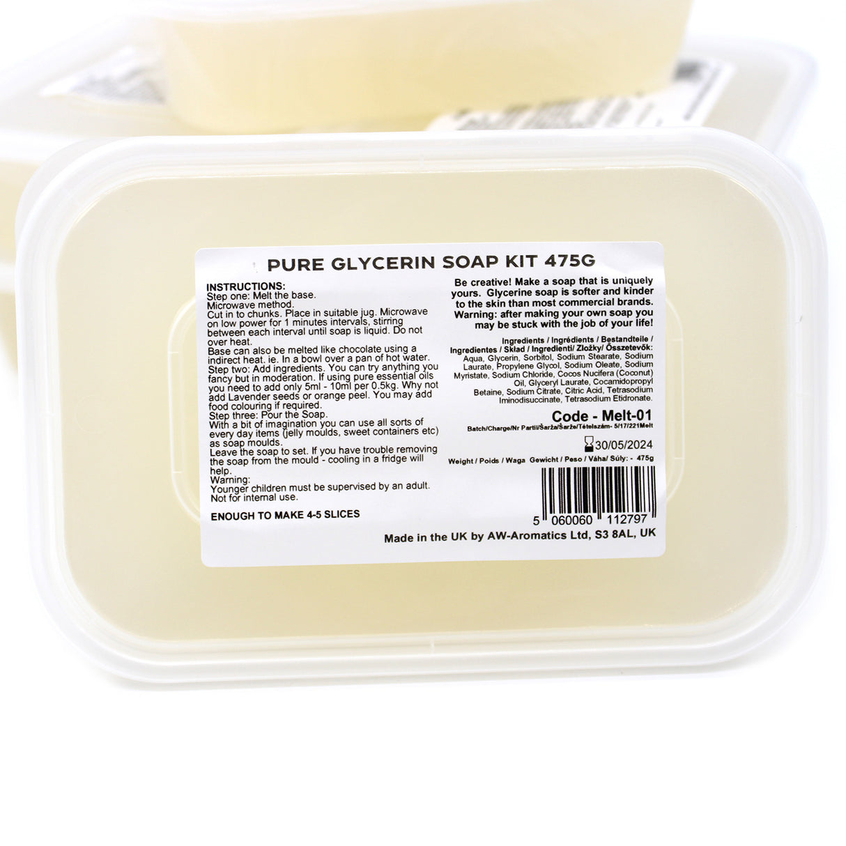 Kit de Sabonete Melt and Pour 475g