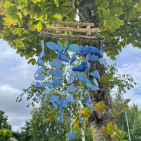 Campanello a vento 3 bacchette Tutti i blu