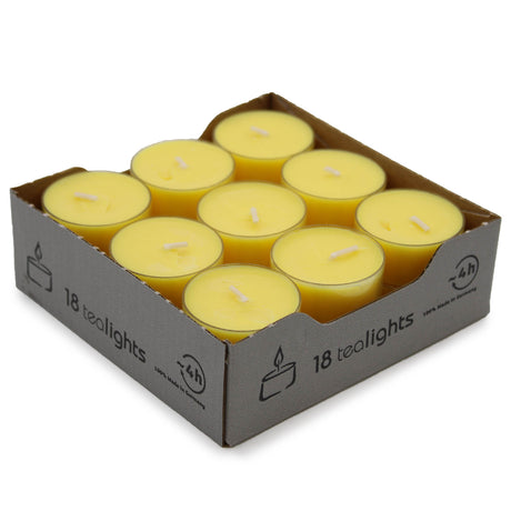 Citronella theelichtkaarsen 4 uur brandduur 18 stuks