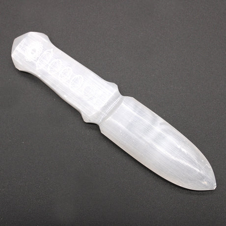 Selenit Ritualmesser Chakra-Werkzeug