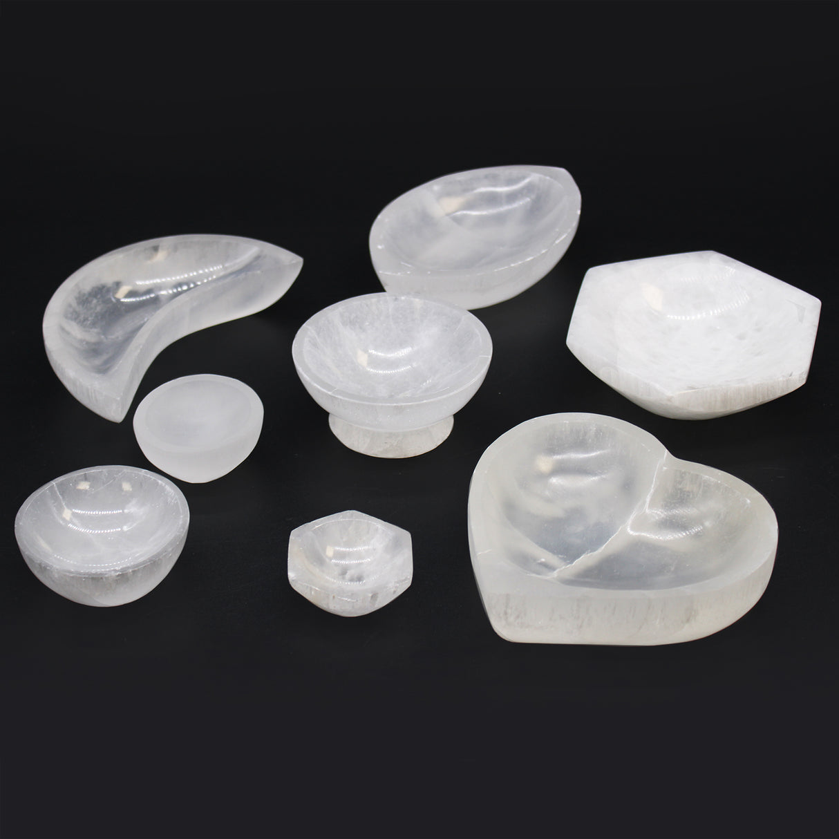 Selenite Heart Bowl 10cm