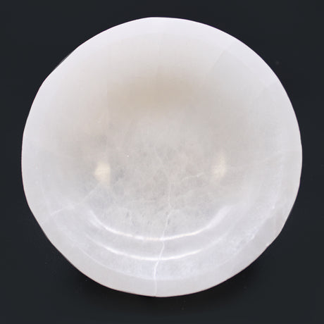 Selenit-Schale 15 cm rund Marokko