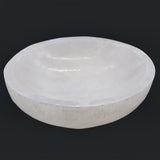 Selenit-Schale 15 cm rund Marokko