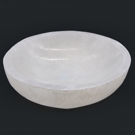 Selenit-Schale 15 cm rund Marokko