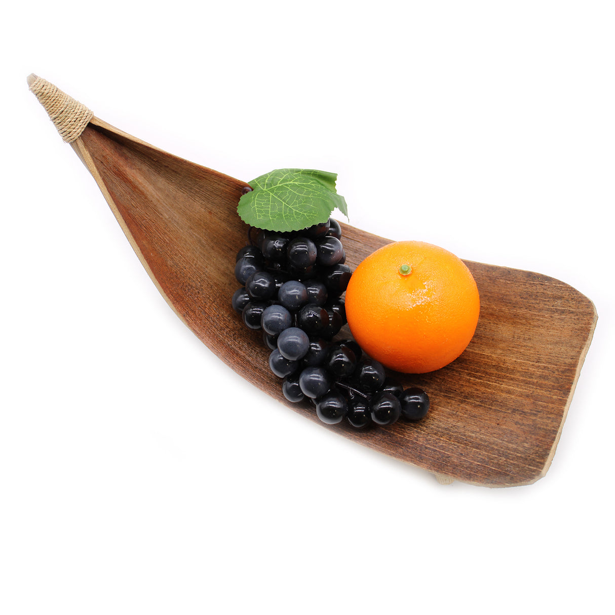 Set de 3 boluri pentru fructe din frunze de cocos, natural