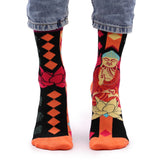 Chaussettes en bambou Bouddha rose et lotus Small-Medium