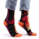 Chaussettes en bambou Bouddha rose et lotus Small-Medium