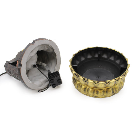 Tabletop Fountain, 30cm Golden Meditating Buddha