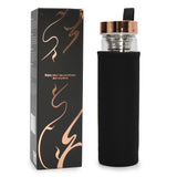 Tea Infuser Bottle, Red Jasper Crystal Rose Gold