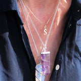 Tiger Eye Crystal Pendant Flat Pencil