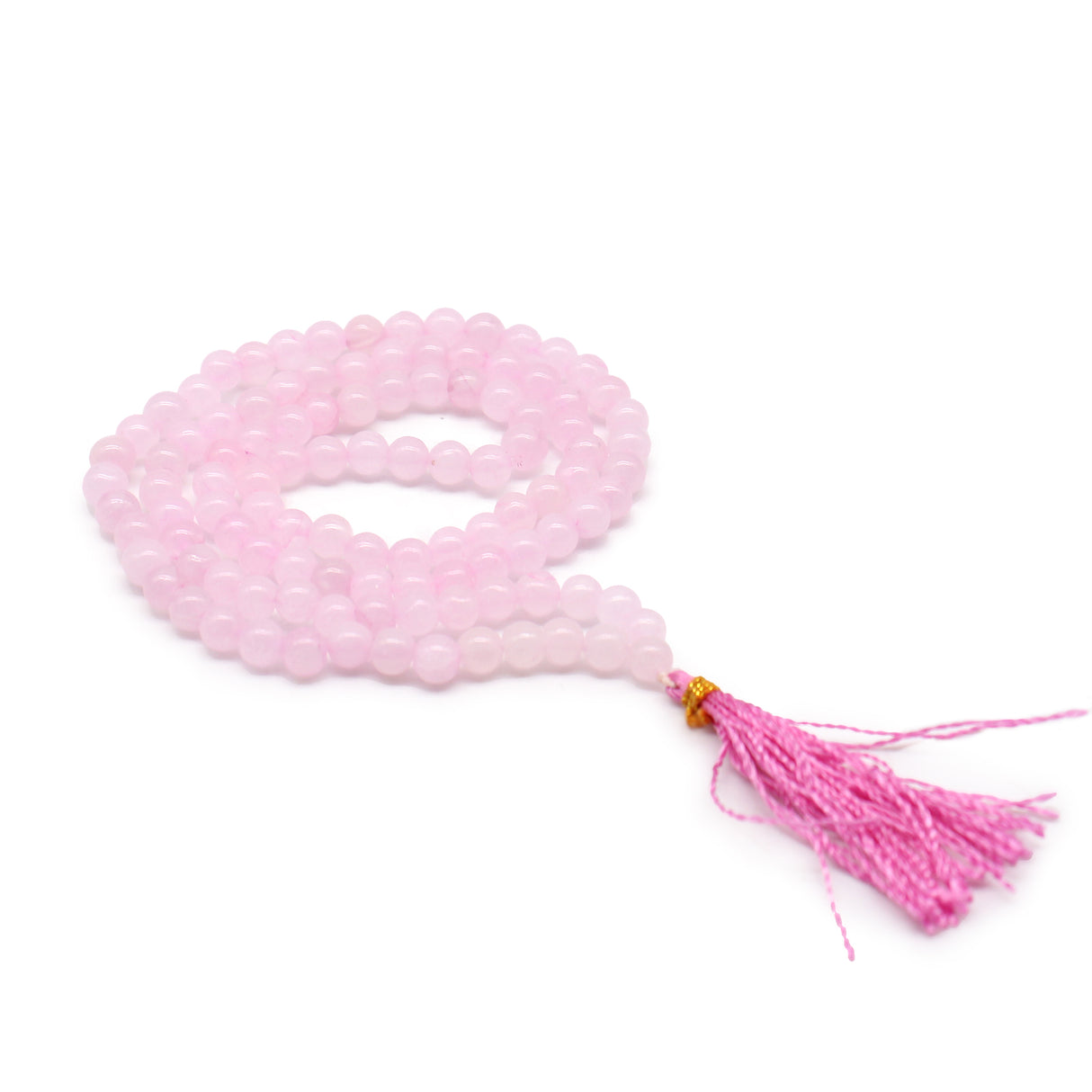 108 Bead Mala - Rose Quartz Japa Mala - SHAMTAM.COM